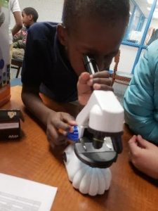 STEAM Learning at our Clubs Microsope